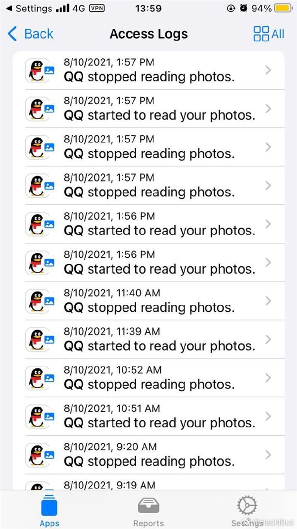 iOS 15新发现！微信在后台反复读取用户相册 QQ等也做同样动作