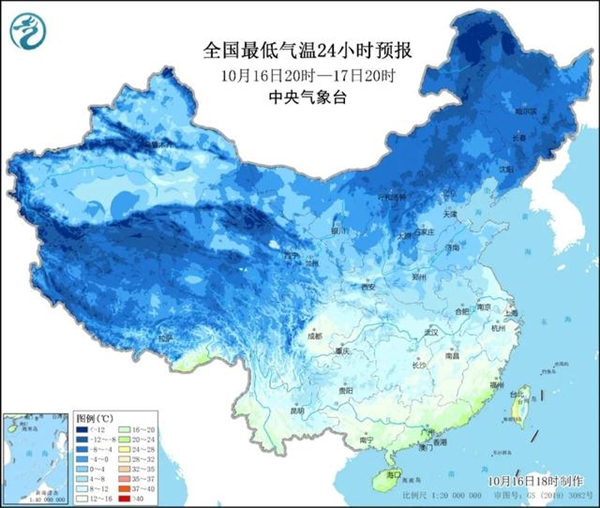 南北方将迎下半年来最冷清晨：冷空气加强 大江南北瑟瑟发抖冷成一团