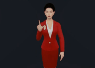 华为开发者大会“红衣女子”引关注 首用AI虚拟人全程实时手语直播