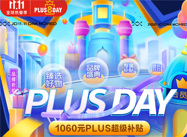 京东PLUS DAY今日开启：可领1060元超级补贴、全品类20倍返京豆