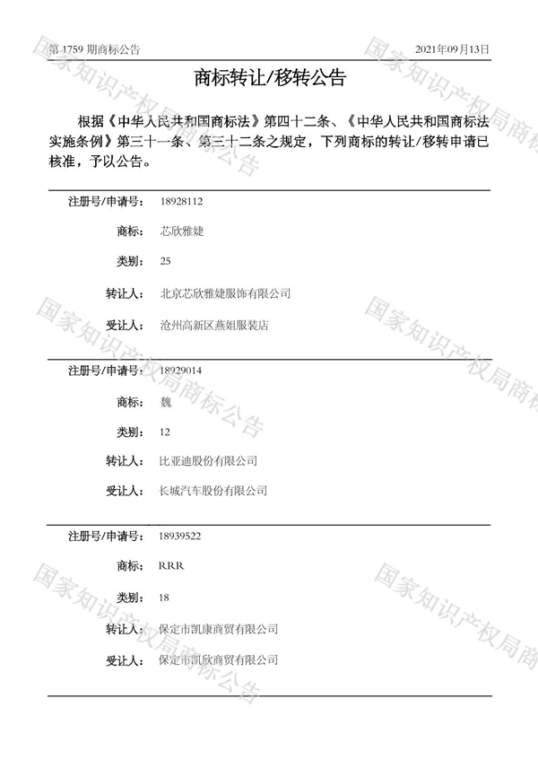 比亚迪免费赠送“魏”商标 长城最新回应：天下车企一家亲