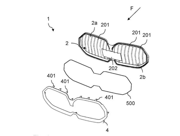 太丑？全新宝马7系格栅专利设计图曝光：大鼻孔+眯缝眼