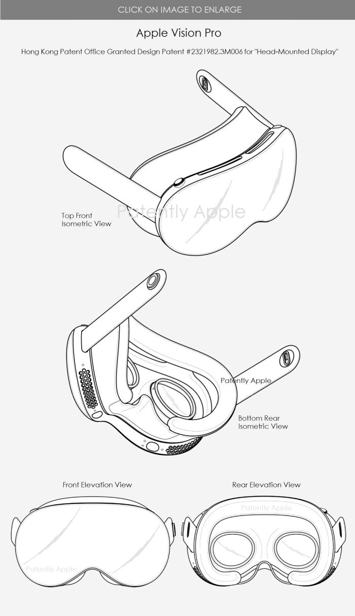 苹果 Vision Pro 头显设计专利获批-冯金伟博客园