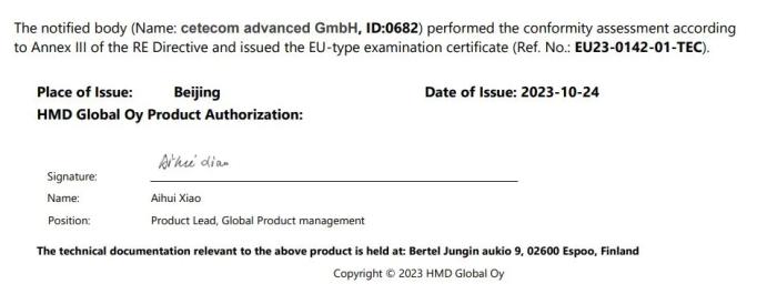 诺基亚手机制造商 HMD Global 首批自有品牌机型现身 IMEI 数据库