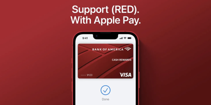 苹果宣布向（RED）全球基金会至多捐出 100 万美元，基于假日购物季 Apple Pay 销售额-冯金伟博客园