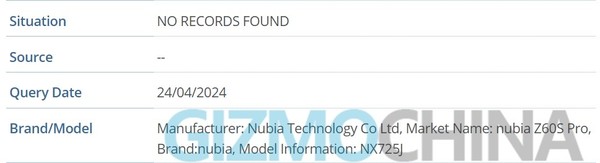 疑似努比亚Z60S Pro现身数据库：预计搭载骁龙8 Gen 3-冯金伟博客园
