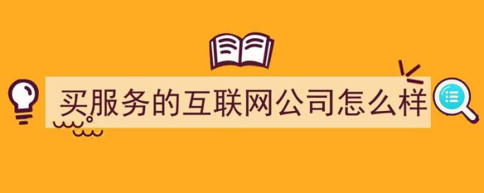 买服务的互联网公司怎么样（买服务的互联网公司怎么样啊）