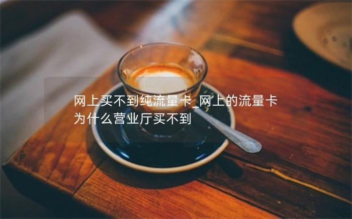 网上买不到纯流量卡_网上的流量卡为什么营业厅买不到(为何营业厅买不到流量卡)