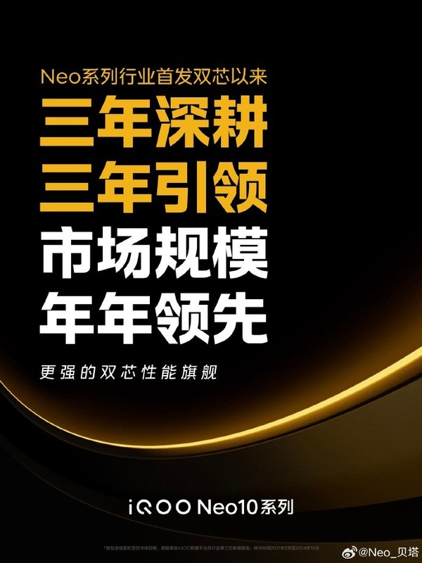 iQOO Neo10系列官宣即将发布